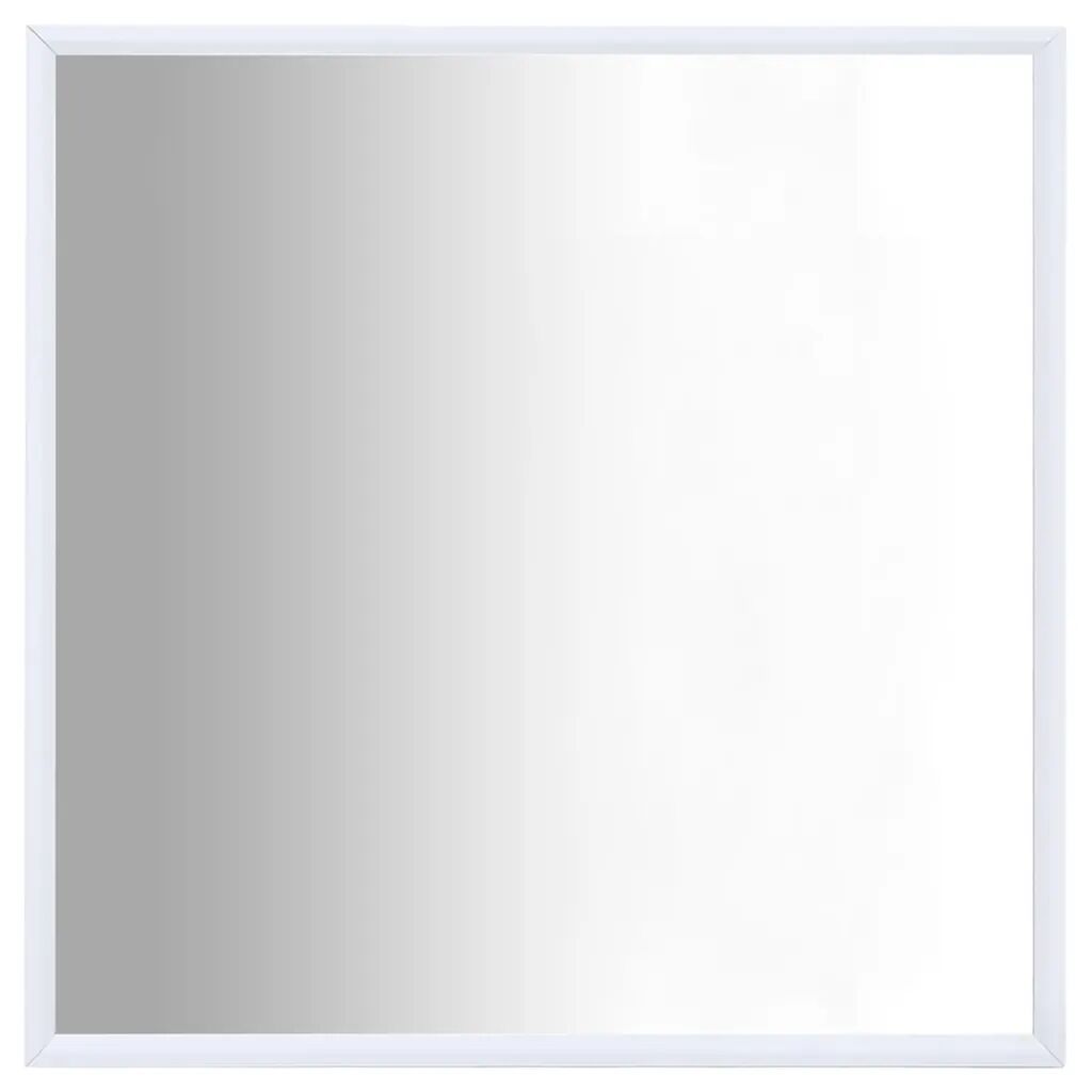 vidaXL Zrkadlo biele 50x50 cm