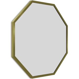 Latitude Run Kishaan Octagon Metal Framed Wall Mounted Bathroom Mirror yellow 60.0 H x 60.0 W x 2.5 D cm