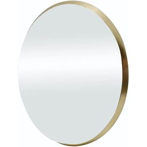 Fairmont Park Southa Oval Metal Framed Wall Mounted Accent Mirror in Glod 40.0 H x 50.0 W x 8.0 D cm