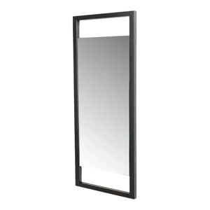 17 Stories Misner Accent Mirror black/brown 40.0 H x 100.0 W x 2.5 D cm