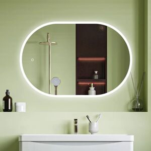 Metro Abigale Oval Wall Mirror 60.0 H x 100.0 W x 2.3 D cm