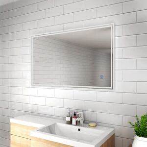 Ivy Bronx Arceneaux Lighted Wall Mounted Bathroom Mirror 100.0 H x 60.0 W x 3.5 D cm