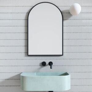 Fairmont Park Kanawha Arch Metal Wall Mirror black 76.0 H x 50.0 W x 2.5 D cm