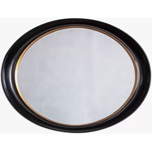 Unbranded Riley Oval Mirror, 77 x 100cm - Black/Gold - Unisex