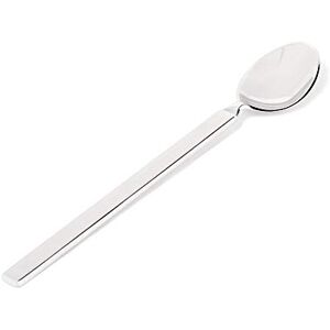 Alessi Long Drink Spoon in 18/10 Stainless Steel Mirror Polished with Mat Handle, stainless_steel, Silver, 20 x 22.5 x 4.5 cm