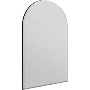 MirrorOutlet,120 x 80,Frameless,YC108 Large Arched Modern Venetian Glass bevelled Wall Mirror 2Ft7 X 3Ft11 (80cm X 120cm)