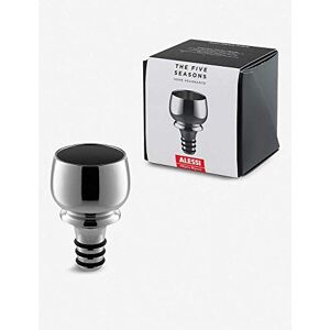 Alessi Smack MW66 Bottle Stopper with Candle Holder, Chromed Zamak, Mirror Polished,Silver