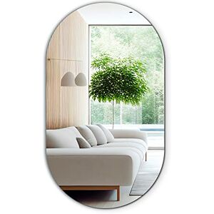 Tulup Oval mirror for bathroom ready to assemble 52x90 cm