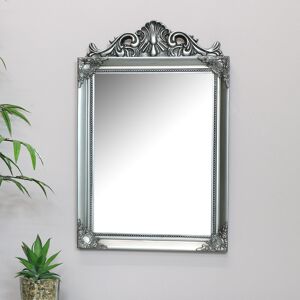 Antique Silver Wall Mirror 36cm x 55cm Material: Resin / Glass