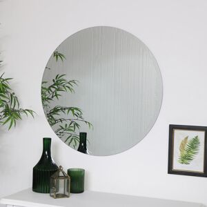 Large Round Frameless Mirror 70cm x 70cm Material: Glass