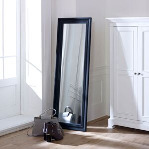 Tall Black Full Length Mirror 47cm x 142cm Material: wood, glass