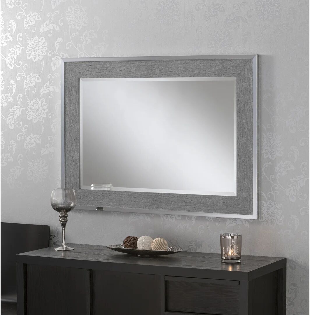 Photos - Wall Mirror World Menagerie Swiftsure Framed Wall Mounted Accent Mirror in Chrome brow