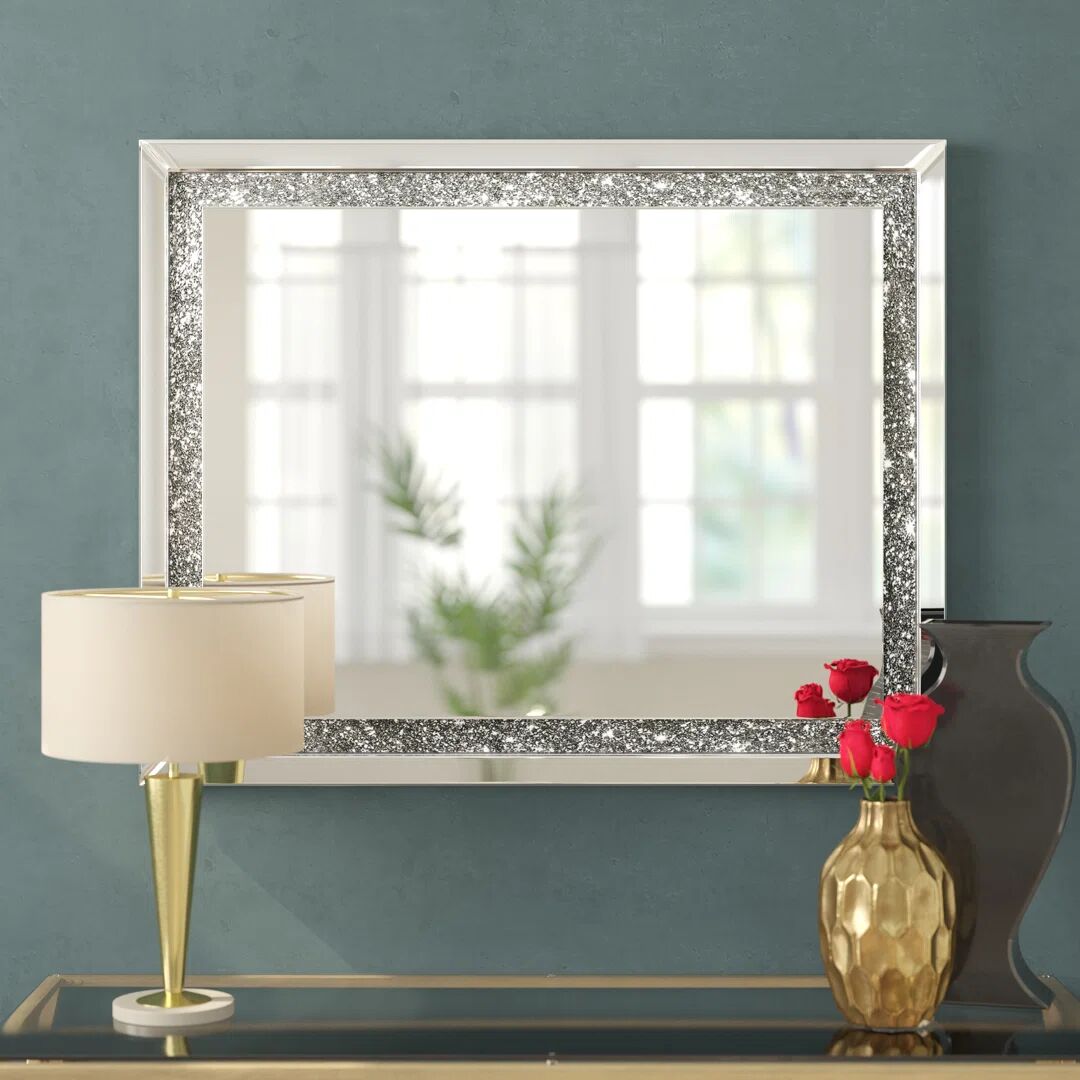 Photos - Wall Mirror Etta Avenue Nancy Accent Mirror 80.0 H x 100.0 W x 3.1 D cm