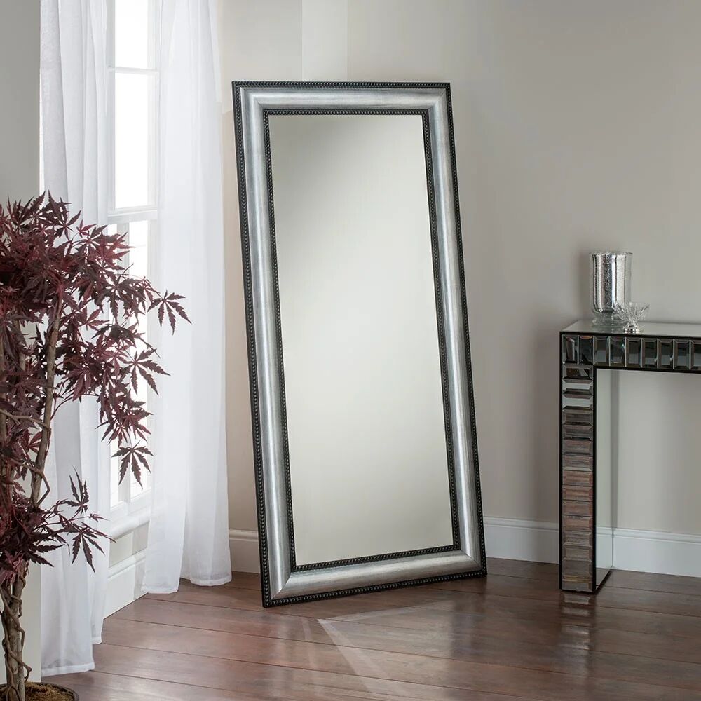 Photos - Wall Mirror Rosalind Wheeler Vasios Accent Mirror gray/black 175.0 H x 83.0 W x 4.0 D