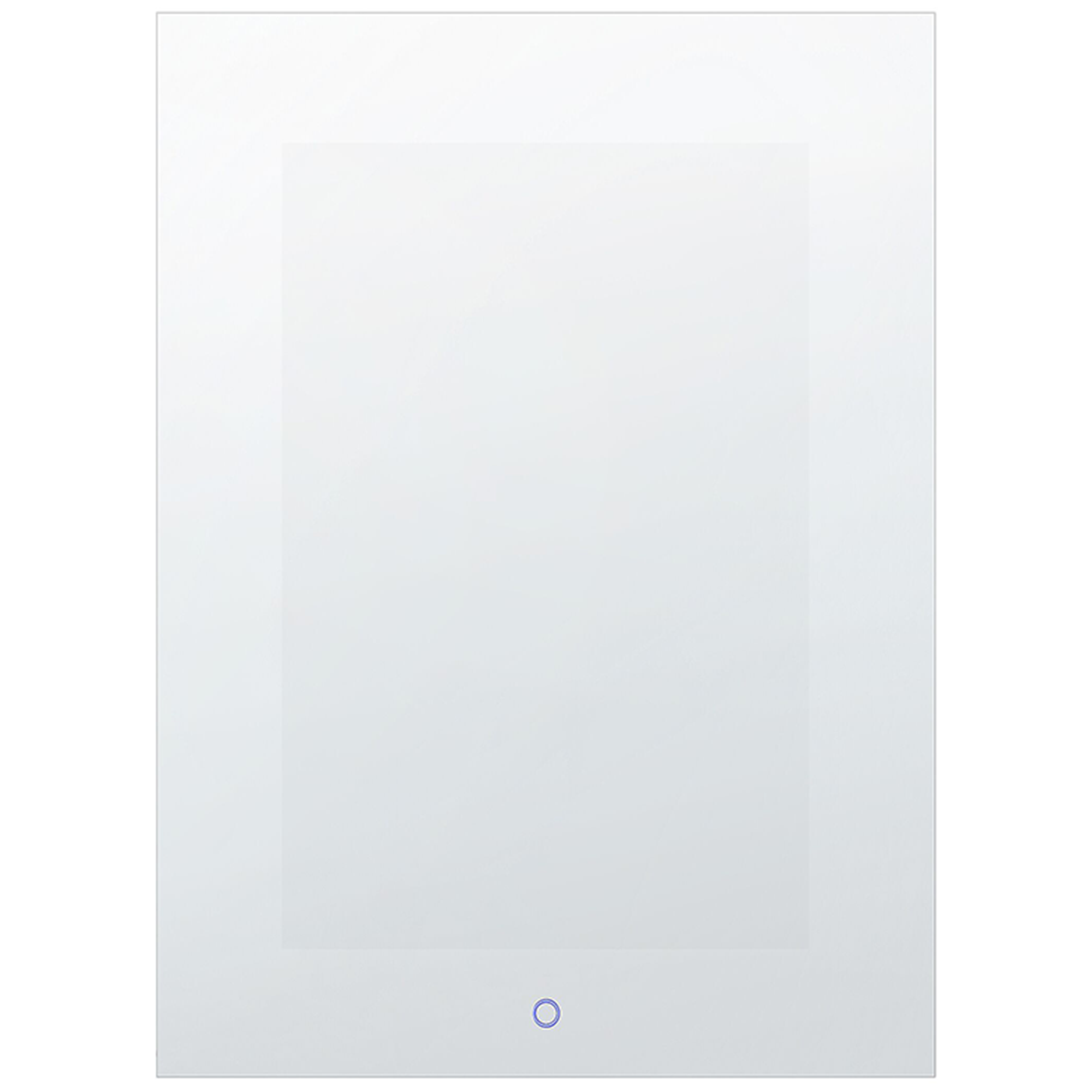 Beliani Modern Illuminated LED Bathroom Mirror Anti-Fog 3D Effect Rectangular 60 x 80 cm