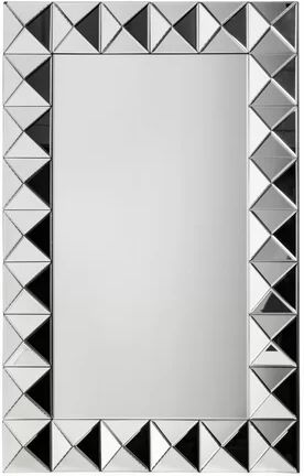 Metro Sandra 3D Effect Accent Mirror Metro Lane  - Size: 45cm H X 155cm W X 35cm D