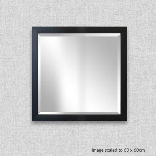 East Urban Home New Milton Accent Mirror East Urban Home Size: 60cm H x 60cm W, Finish: Black Brushed  - Size: 50cm H x 50cm W