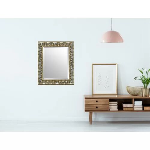 Astoria Grand Hazelden Accent Mirror Astoria Grand Size: 73cm H x 53cm W, Finish: Gold/Silver, Mit Facette: No  - Size: Large