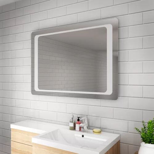 Ivy Bronx Arbogast Fog Free Bathroom Mirror Ivy Bronx Size: 100cm H x 70cm W  - Size: