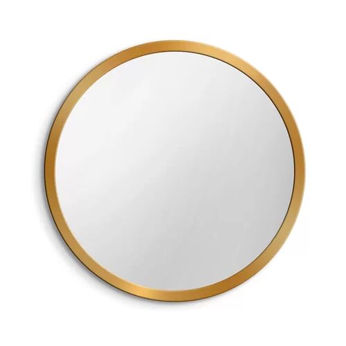 Fjørde & Co Williford Bold Accent Mirror Fjørde & Co Size: 45cm H x 45cm W, Finish: Gold  - Size: 55cm H x 55cm W