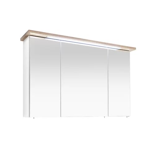 Quickset Noventa 115 x 72cm Mirrored Wall Mounted Cabinet Quickset  - Size: 64cm H X 55cm W X 39cm D