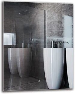 Metro Janig Bathroom Mirror Metro Lane Size: 90cm H x 70cm W  - Size: Double (4'6)