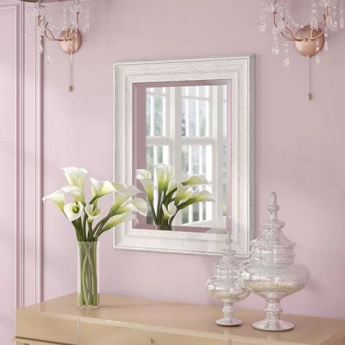 Ophelia & Co. Glenville Accent Mirror Ophelia & Co. Size: 78.7cm H x 63.5cm W  - Size: 50.8 cm H x 50.8 cm W