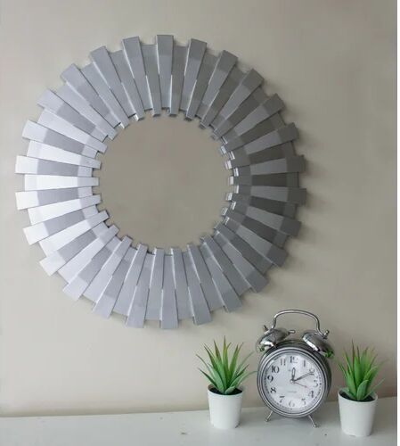 17 Stories Angiela Accent Mirror 17 Stories  - Size: 91cm H x 91cm W x 3.8cm D