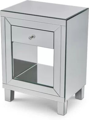 Canora Grey Arely 1 Drawer Bedside Table Canora Grey Colour: Mirror 50cm H X 150cm W X 3cm D