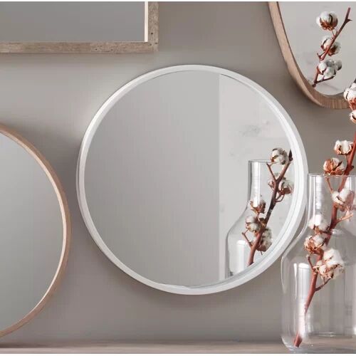 Mack + Milo Accent Mirror Mack + Milo Finish: White Gloss  - Size: 58cm H X 31cm W X 15cm D