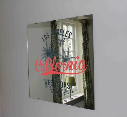 East Urban Home California Los Angeles Accent Mirror East Urban Home 73cm H x 73cm W