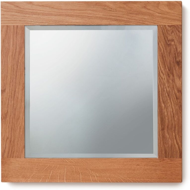 North Bay Oak   Bathroom Collection   Solid Oak Mirror   Large