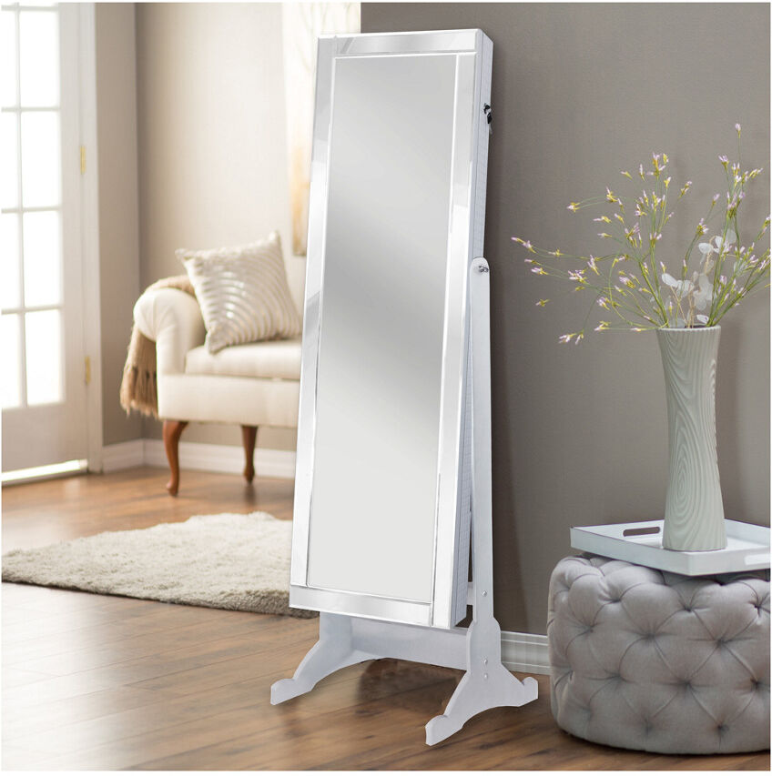 Chic Home Glam Cheval Mirror Jewelry Armoire NoColor NoSize