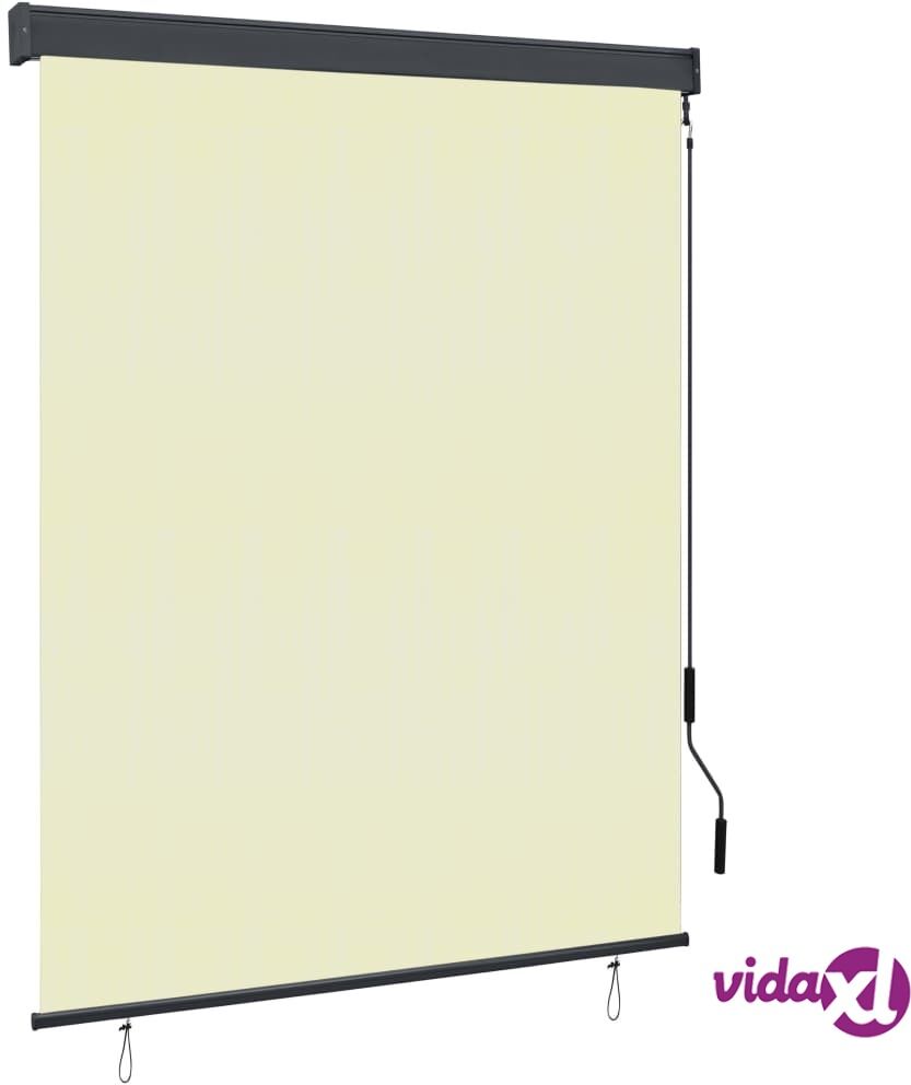 vidaXL Outdoor Roller Blind 140x250 cm Cream