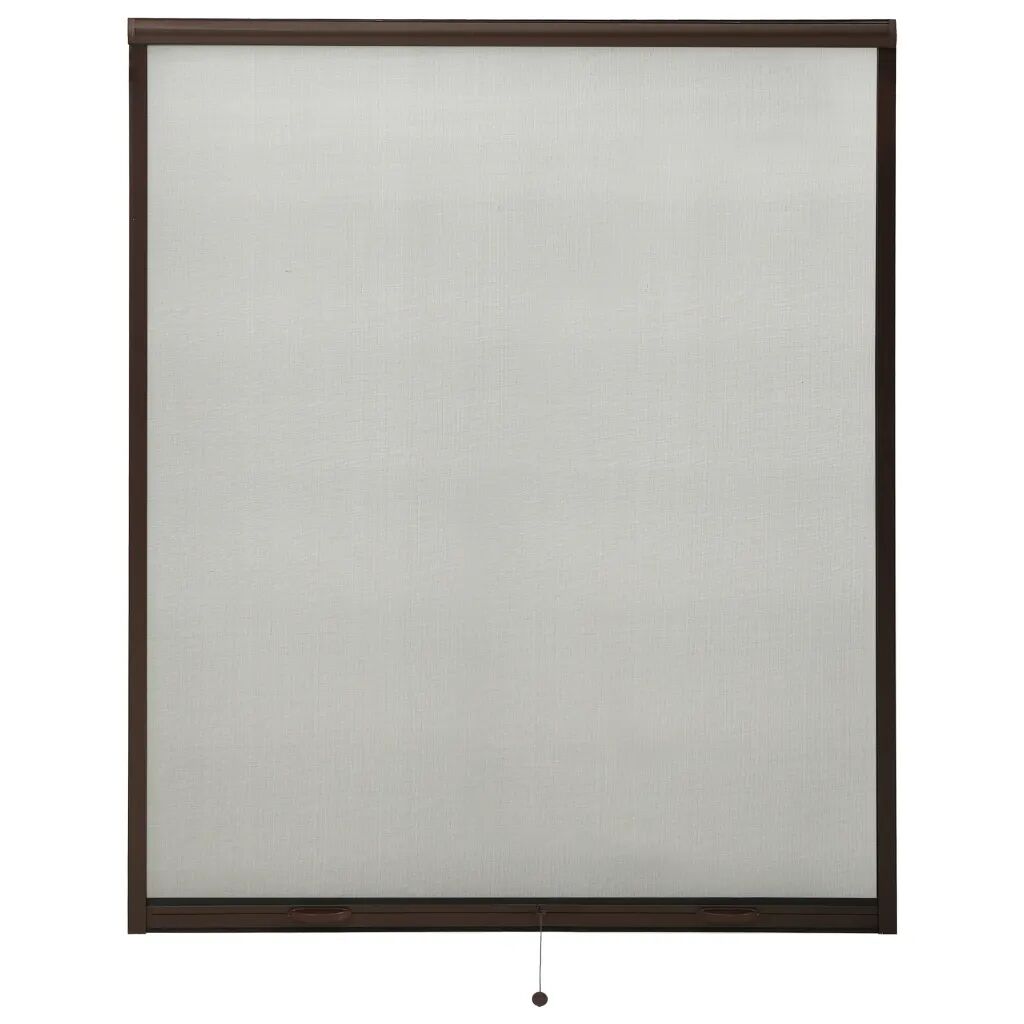 vidaXL Moustiquaire à rouleau pour fenêtres Marron 160x170 cm