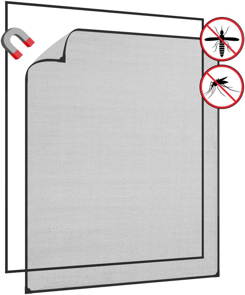 vidaXL Moustiquaire pour fenêtre Anthracite 120x140 cm Fibre de verre