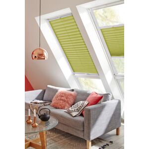 sunlines Dachfensterplissee »Classic Style Crepe«, Lichtschutz, verspannt,... limette + weiss  94 cm