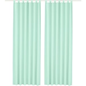 Home affaire Vorhang »Parry«, (2 St.), 2-er Set, blickdicht, monochrom, basic mint  295 cm