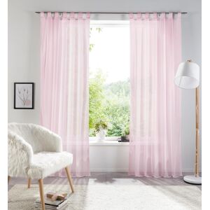 my home Gardine »XANA«, (1 St.), Voile, Bestseller, einfarbig, 1 Schal,... rosé  225 cm