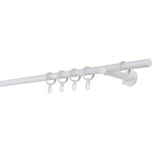 mydeco Gardinenstange »20mm Match Wandträger 12 cm«, 1 läufig-läufig, Fixmass weiss  L: 250 cm