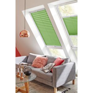 sunlines Dachfensterplissee »Classic Style Crepe«, Lichtschutz, verspannt,... lindgrün + weiss  74 cm