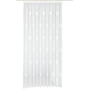 Weckbrodt Gardine »Alexa«, (1 St.), halbtransparent, Polyester, gemustert,... weiss  95 cm