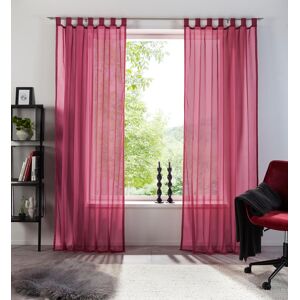 my home Gardine »XANA«, (1 St.), Voile, Bestseller, einfarbig, 1 Schal,... bordeau  225 cm