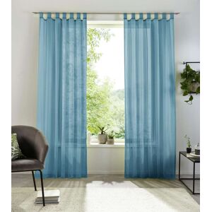 my home Gardine »XANA«, (1 St.), Voile, Bestseller, einfarbig, 1 Schal,... blau  145 cm