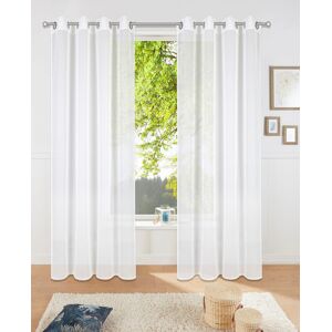 my home Gardine »Dolly«, (1 St.), Transparent, Gewebt, Polyester white  225 cm