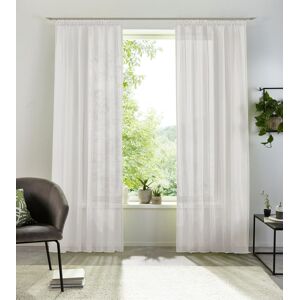 my home Gardine »XANA«, (1 St.), Voile, Bestseller, einfarbig, 1 Schal,... silberfarben  175 cm