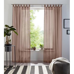 my home Gardine »XANA«, (1 St.), Voile, Bestseller, einfarbig, 1 Schal,... taupe  175 cm