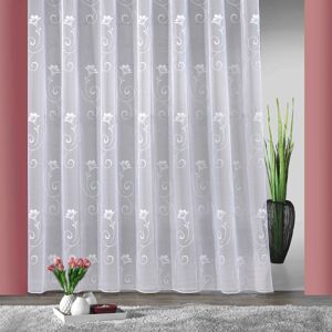 Weckbrodt Gardine »Lilly«, (1 St.), Store, halbtransparent, Jacquard, floral,... weiss  245 cm