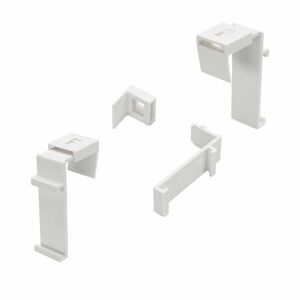 Liedeco Klemmträger, (Set, 2 St.), für Klemmfix-DUO-Rollo weiss  B/H: 1,6 cm x 4,9 cm