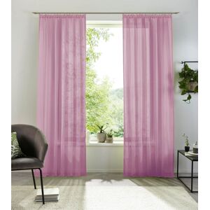 my home Gardine »XANA«, (1 St.), Voile, Bestseller, einfarbig, 1 Schal,... mauve  145 cm